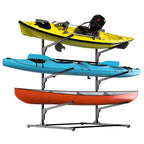 Support de rangement pour kayak, supports de kayak robustes pour garage et rangement extérieur, support de rangement pour planche de surf résistant aux intempéries et robuste, kayaks canoës réglables