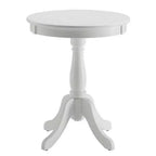 Royal Hampton Side Table With Round Top, White