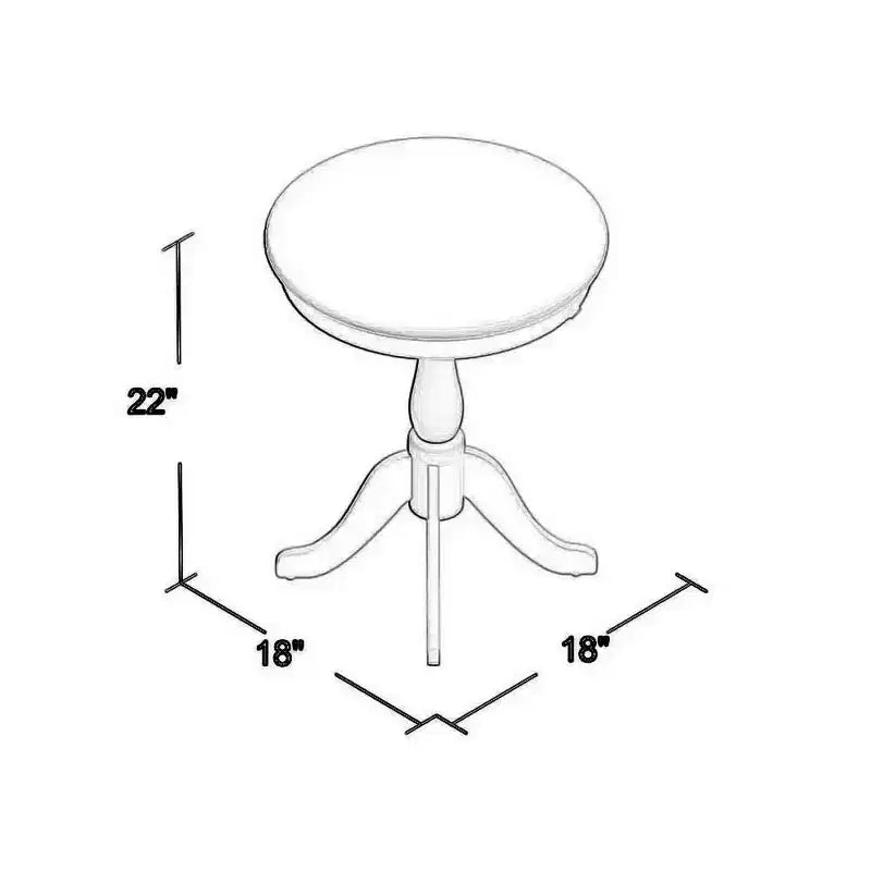 Table d'appoint Royal Hampton avec plateau rond, blanc