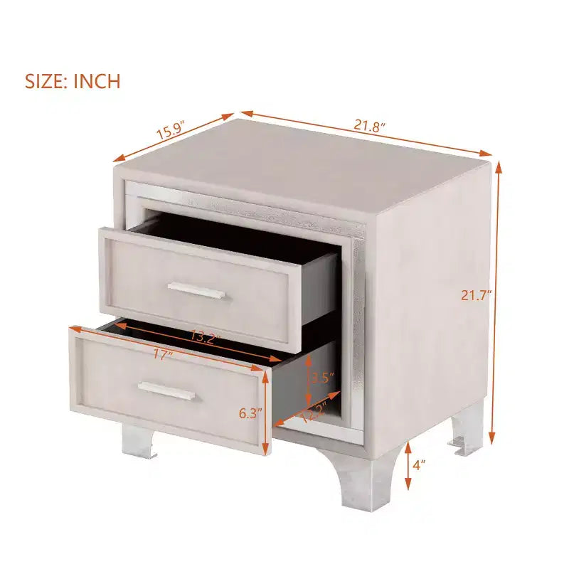 Table de chevet, Table de nuit avec tiroir, avec rangement ouvert, Table d'appoint moderne à 2 niveaux, Table de chevet pour petit espace, Salon, Chambre à coucher