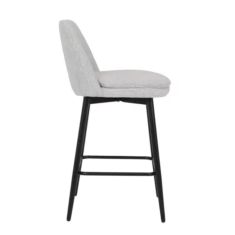 Homy Casa Lot de 2 tabourets de bar pivotants hauteur comptoir avec sièges rembourrés, hauteur d'assise 65 cm