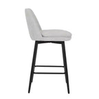 Homy Casa Lot de 2 tabourets de bar pivotants hauteur comptoir avec sièges rembourrés, hauteur d'assise 65 cm