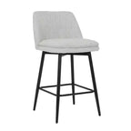 Homy Casa Lot de 2 tabourets de bar pivotants hauteur comptoir avec sièges rembourrés, hauteur d'assise 65 cm