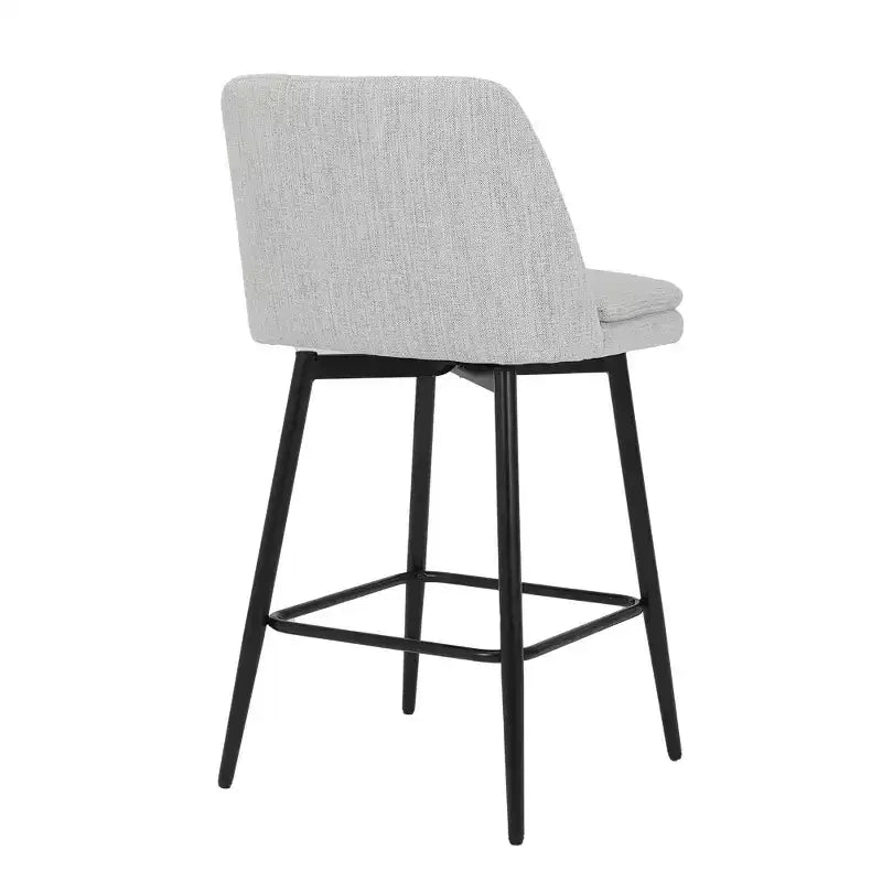 Homy Casa Lot de 2 tabourets de bar pivotants hauteur comptoir avec sièges rembourrés, hauteur d'assise 65 cm