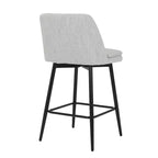 Homy Casa Lot de 2 tabourets de bar pivotants hauteur comptoir avec sièges rembourrés, hauteur d'assise 65 cm