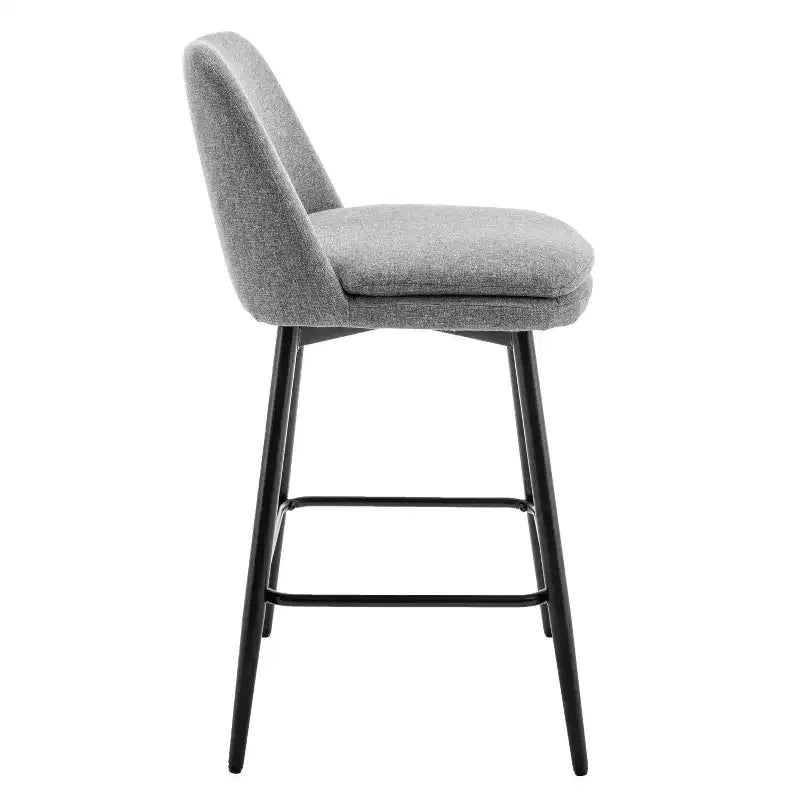 Homy Casa Lot de 2 tabourets de bar pivotants hauteur comptoir avec sièges rembourrés, hauteur d'assise 65 cm