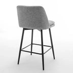 Homy Casa Lot de 2 tabourets de bar pivotants hauteur comptoir avec sièges rembourrés, hauteur d'assise 65 cm
