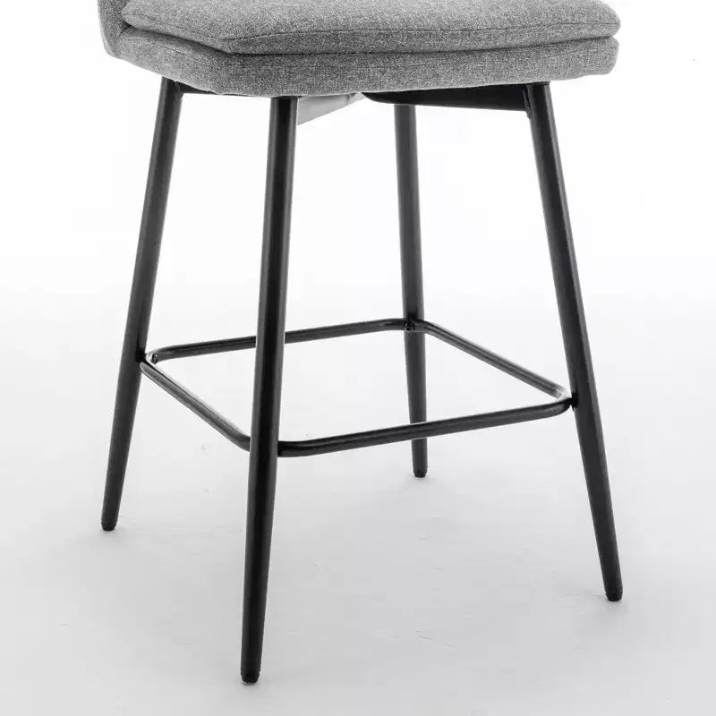 Homy Casa Lot de 2 tabourets de bar pivotants hauteur comptoir avec sièges rembourrés, hauteur d'assise 65 cm