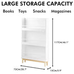 Étagère murale pour enfants Homy Casa avec présentoirs frontaux, blanche