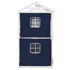 Lit superposé cabane en bois, format jumeau/double, avec tente, design amusant de maisonnette pour enfants - ModernLuxe