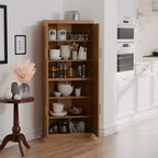 MAYEERTY Meubles de rangement utilitaires modernes à 4 portes Rangement efficace pour salon, salle à manger, chambre à coucher Beige Lot de 2