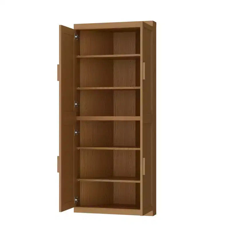 MAYEERTY Meubles de rangement utilitaires modernes à 4 portes Rangement efficace pour salon, salle à manger, chambre à coucher Beige Lot de 2