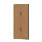 MAYEERTY Meubles de rangement utilitaires modernes à 4 portes Rangement efficace pour salon, salle à manger, chambre à coucher Beige Lot de 2