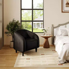 Fauteuil d'appoint en velours, fauteuil club confortable avec accoudoirs, fauteuil crapaud rembourré et moelleux pour salon, chambre, bureau, salle d'attente