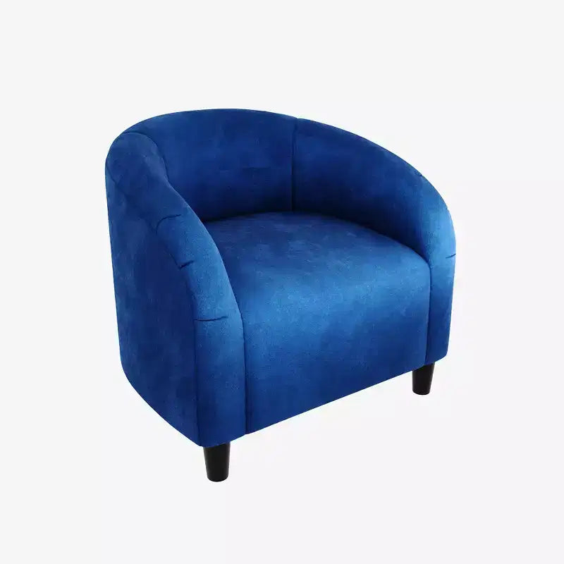 Fauteuil d'appoint en velours, fauteuil club confortable avec accoudoirs, fauteuil crapaud rembourré et moelleux pour salon, chambre, bureau, salle d'attente
