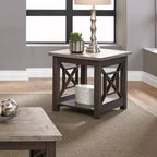 Liberty Furniture, guéridon Heatherbrook Heatherbrook de couleur Charbon