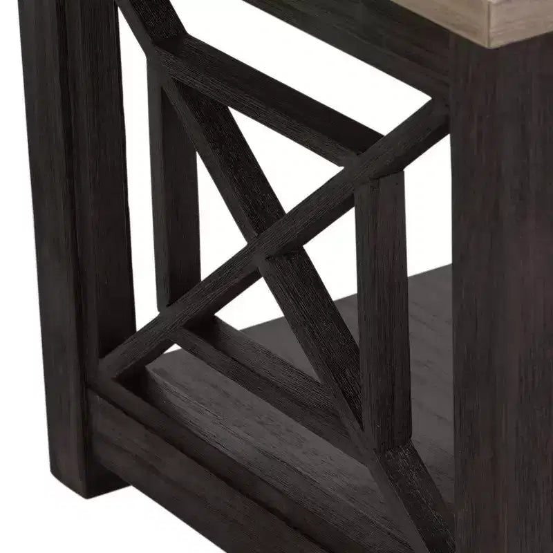 Liberty Furniture, guéridon Heatherbrook Heatherbrook de couleur Charbon