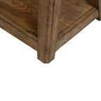 Liberty Furniture, table d'appoint octogonale Carolina Park pour salon - Chêne ambre-brun
