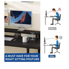 Bureau en L de 65 pouces avec plateau relevable, bureau d'angle pour ordinateur avec tiroir de classement pour bureau à domicile