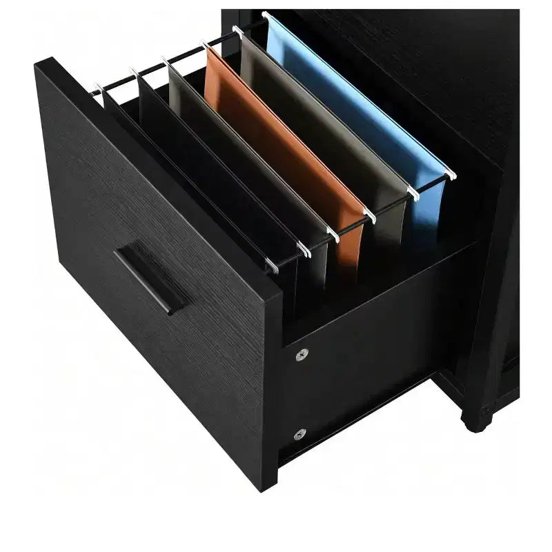 Bureau en L de 65 pouces avec plateau relevable, bureau d'angle pour ordinateur avec tiroir de classement pour bureau à domicile