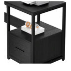 Bureau en L de 65 pouces avec plateau relevable, bureau d'angle pour ordinateur avec tiroir de classement pour bureau à domicile