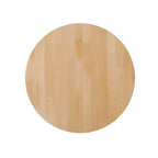 Plateau de table d'intérieur commercial Flash Furniture Bennett en bois massif rond avec base en X en fonte résistante à la rouille de 56 x 56 cm pour table de bar