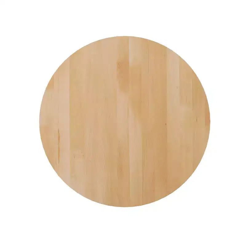 Plateau de table d'intérieur commercial Flash Furniture Bennett en bois massif rond avec base en X en fonte résistante à la rouille de 56 x 56 cm pour table de bar