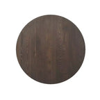 Plateau de table d'intérieur commercial Flash Furniture Bennett en bois massif rond avec base en X en fonte résistante à la rouille de 56 x 56 cm pour table de bar