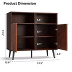 Buffet de cuisine Armoire de rangement Shefeng Buffet vintage en bois Comprend des étagères ouvertes Idéal pour les couloirs et les entrées