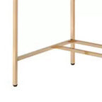 Bureau Royal Hampton avec station d'accueil USB et pieds en métal, bleu et or rose