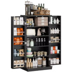 Celebalcony 47,24'' Armoire de Cuisine, Meuble de Rangement Alimentaire avec Porte et Étagères Réglables, Meuble de Rangement Autoportant pour Cuisine, Salle à Manger