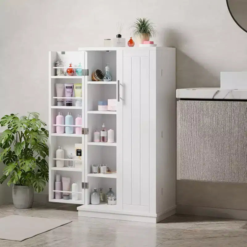 Celebalcony 47,24'' Armoire de Cuisine, Meuble de Rangement Alimentaire avec Porte et Étagères Réglables, Meuble de Rangement Autoportant pour Cuisine, Salle à Manger