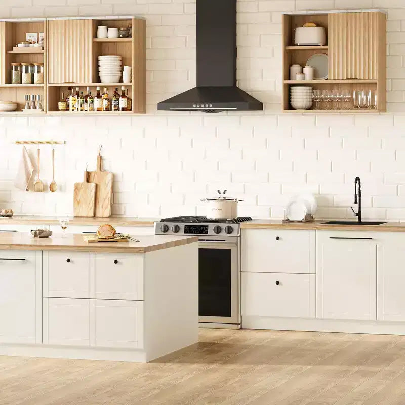 Armoire murale moderne cannelée avec porte coulissante - Dessus en faux marbre et étagère réglable, rangement courbé pour médicaments pour salle de bain, buanderie