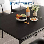 Ensemble de salle à manger 3 pièces pour 2, cuisine en bois, petite table de cuisine, chaises rembourrées et structure en métal, pour petit espace, appartement
