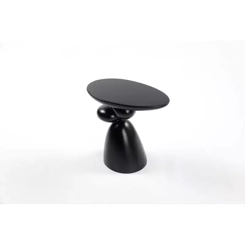 Table d'appoint en fibre de verre Lucky Stone, coin minimaliste, café, décoration, salon, chambre, chambre d'amis