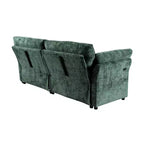 Canapé d'angle inclinable rectangulaire en tissu avec accoudoir droit de 89,8 pouces de large