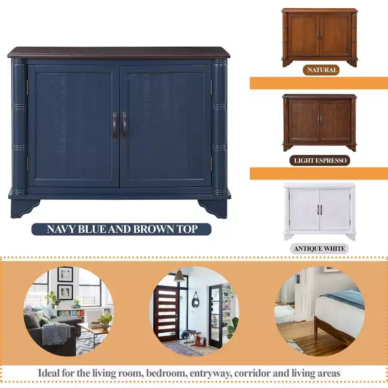 40 Petite table console avec rangement, avec étagère de rangement réglable, table d'entrée rétro pour entrée, couloir, salon