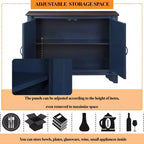 40 Petite table console avec rangement, avec étagère de rangement réglable, table d'entrée rétro pour entrée, couloir, salon