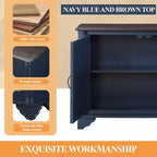 40 Petite table console avec rangement, avec étagère de rangement réglable, table d'entrée rétro pour entrée, couloir, salon