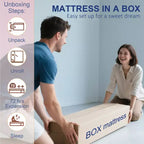 Whisen 10 Matelas hybride double et matelas respirant de soulagement de la pression avec mousse à mémoire de forme, ressorts ensachés, fermeté moyenne