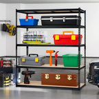 Étagères de Rangement de Garage à 5 Niveaux, Étagères de Rangement Robuste avec Capacité de 1134 kg, Unité d'Étagères Métalliques Réglables de 122 cm L x 46 cm l x 183 cm H