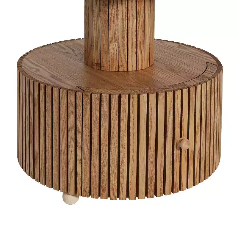 MAYEERTY Table d'appoint trèfle à quatre feuilles, table de chevet artistique avec rangement pour salon, chambre à coucher