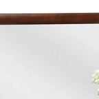 Miroir de coiffeuse Royal Hampton, 40 pouces, bois massif merisier foncé