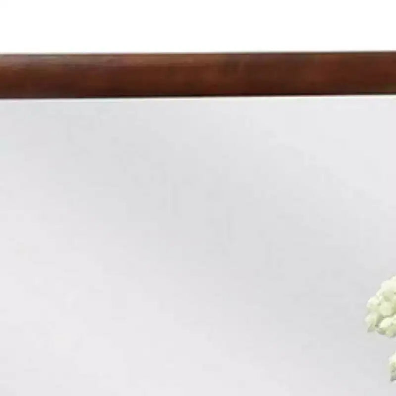 Miroir de coiffeuse Royal Hampton, 40 pouces, bois massif merisier foncé