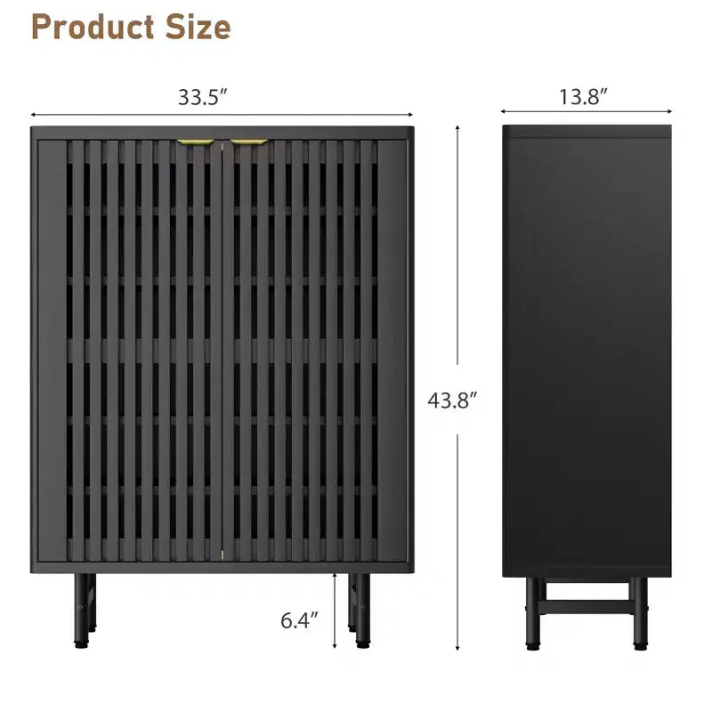 Meuble de rangement pour chaussures d'entrée, organiseur de chaussures en bois à 6 niveaux, armoire de rangement autoportante de 109 cm de haut pour couloir, salon, bureau