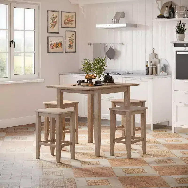 Tabouret de bar Jofran Eastern Tides sans dossier en bois brossé (lot de 2)