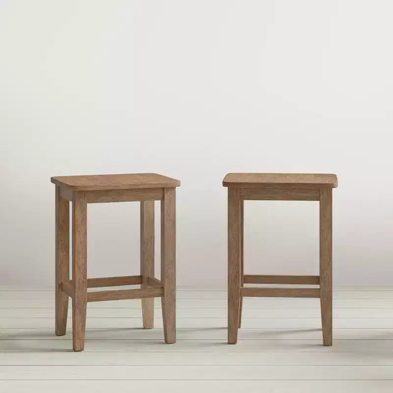 Tabouret de bar Jofran Eastern Tides sans dossier en bois brossé (lot de 2)