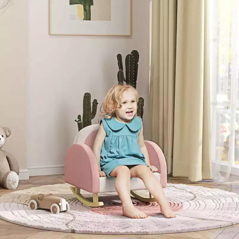Fauteuil à bascule pour enfants, Chaise pour tout-petits Princesse Couronne, Fauteuil à bascule pour enfants pour chambre, salle de jeux