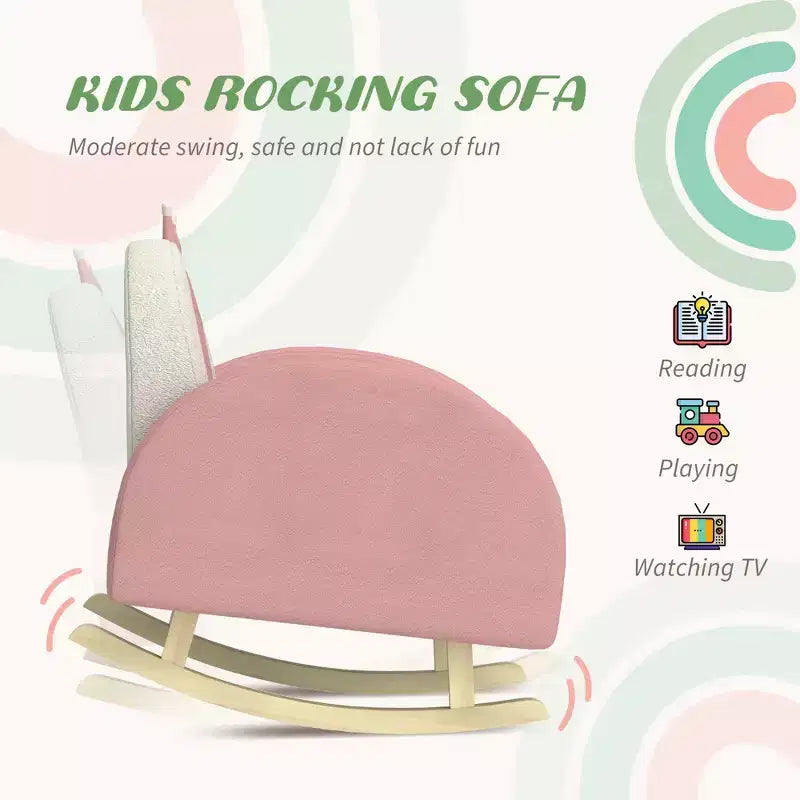 Fauteuil à bascule pour enfants, Chaise pour tout-petits Princesse Couronne, Fauteuil à bascule pour enfants pour chambre, salle de jeux