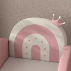 Fauteuil à bascule pour enfants, Chaise pour tout-petits Princesse Couronne, Fauteuil à bascule pour enfants pour chambre, salle de jeux